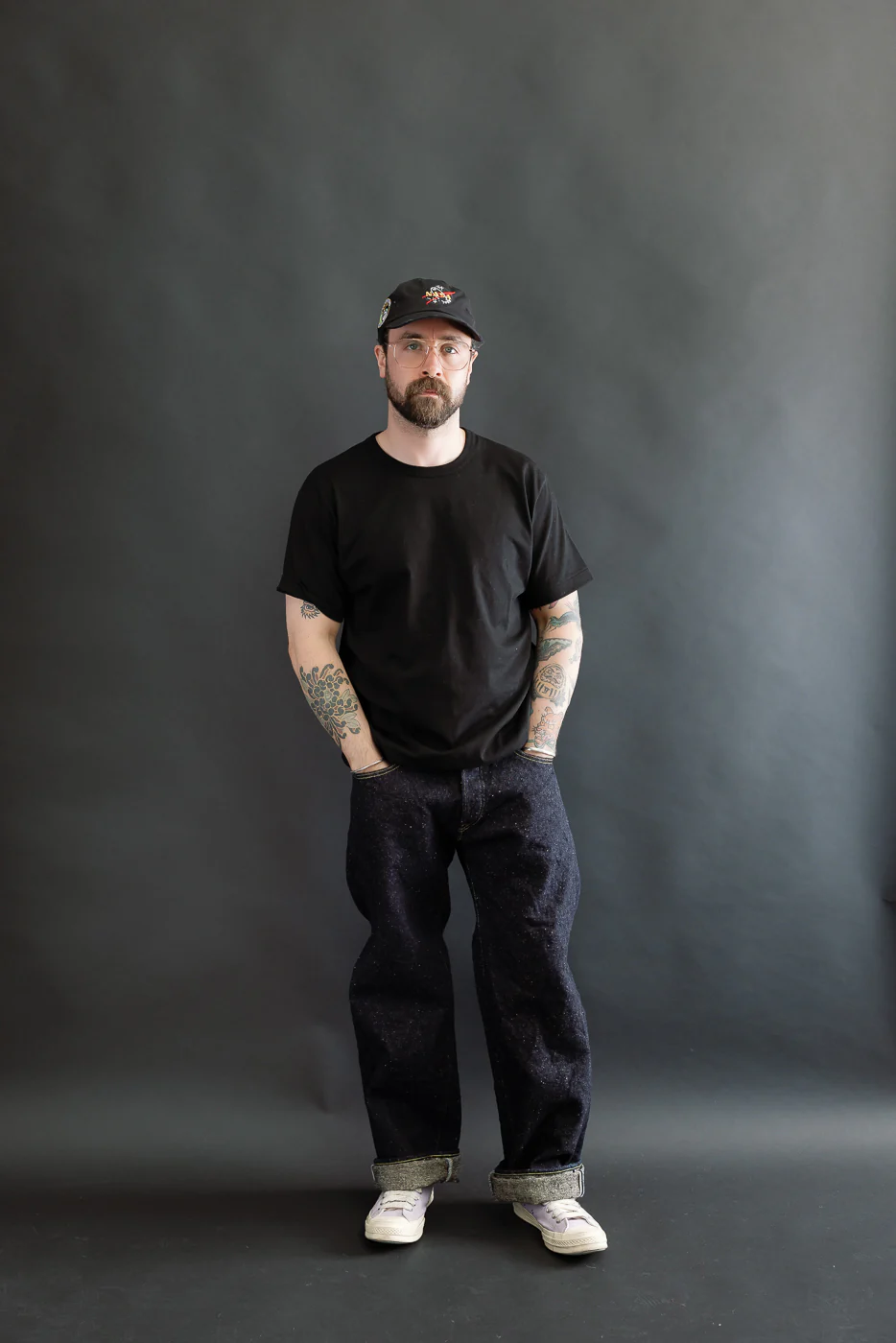 200-ASPHALT - 20oz "Asphalt" Selvedge Denim - Wide Straight - Image 7