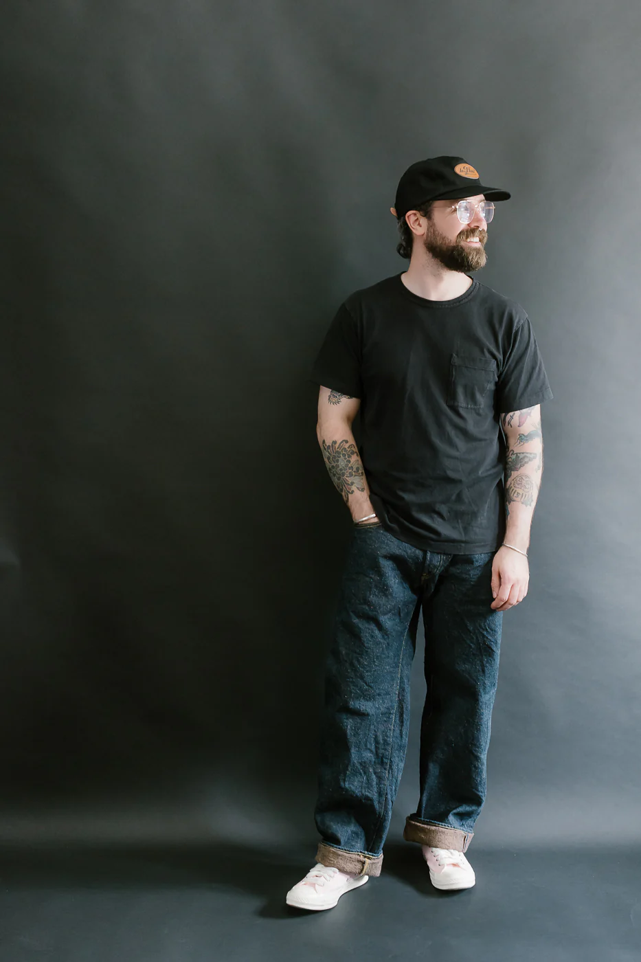 200CCD-MOCA - 15oz "Concrete Denim Mocha" Selvedge Denim - Wide Straight - Image 7