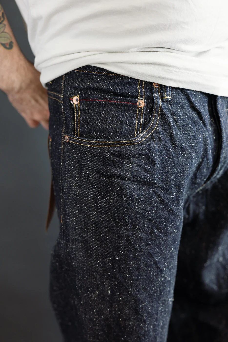 222-13.7NEP - 13.7oz "Nep" Selvedge Denim - Super Wide Straight - Image 16