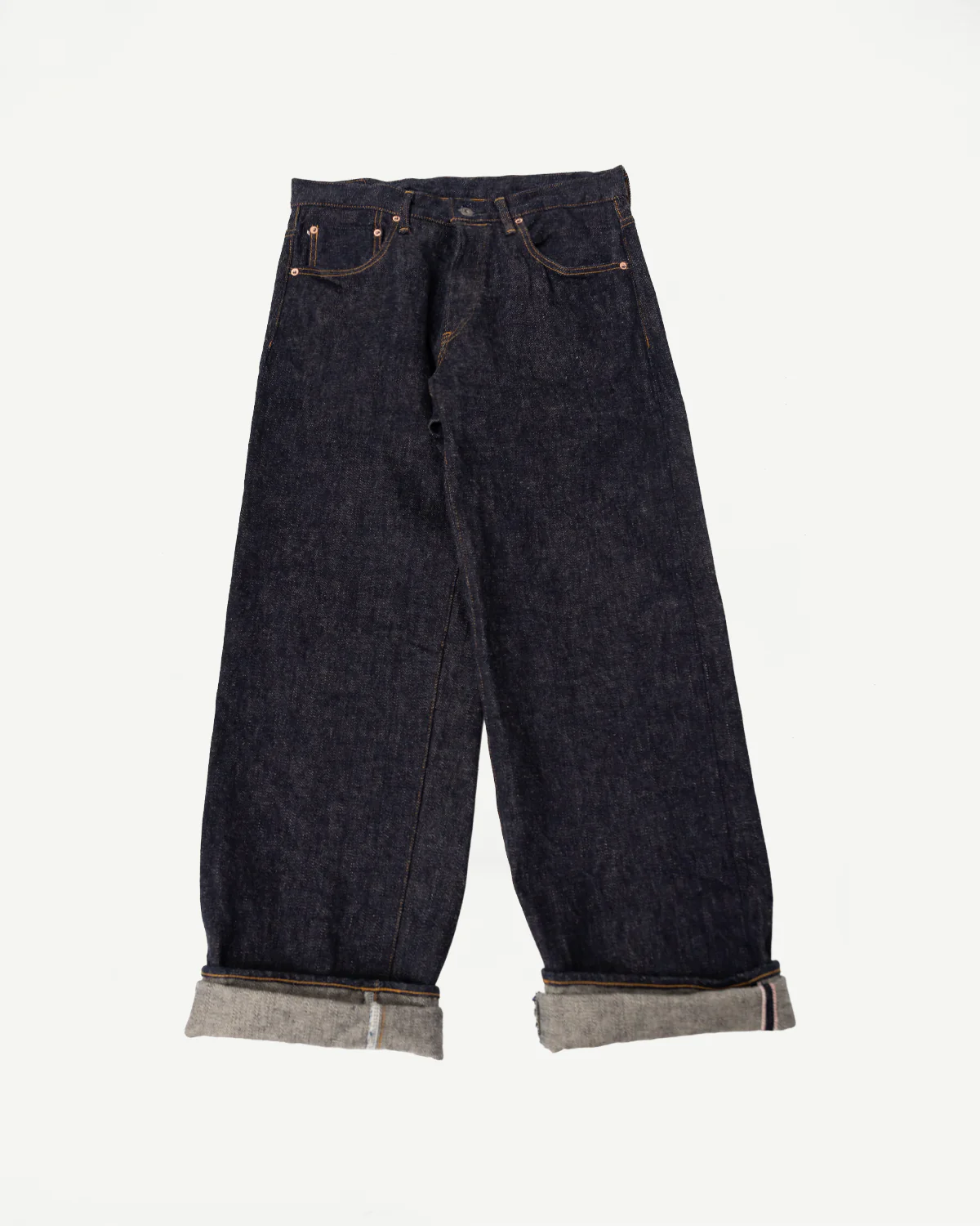 222-DIZR - 20oz "Dark Indigo Secret Denim" Selvedge Jeans - Super Wide Straight