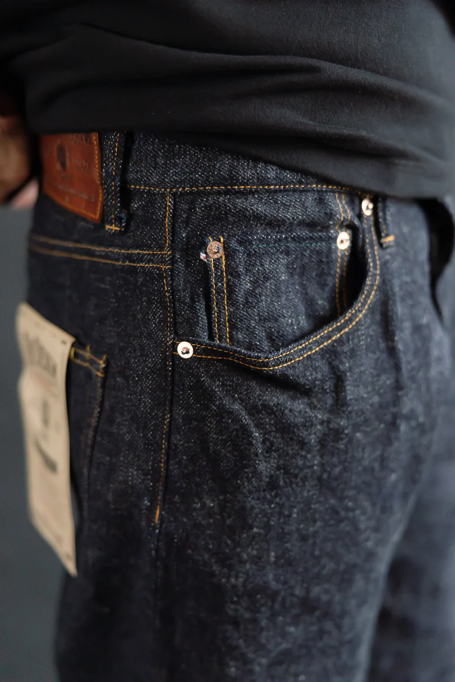 222-DIZR - 20oz "Dark Indigo Secret Denim" Selvedge Jeans - Super Wide Straight - Image 16