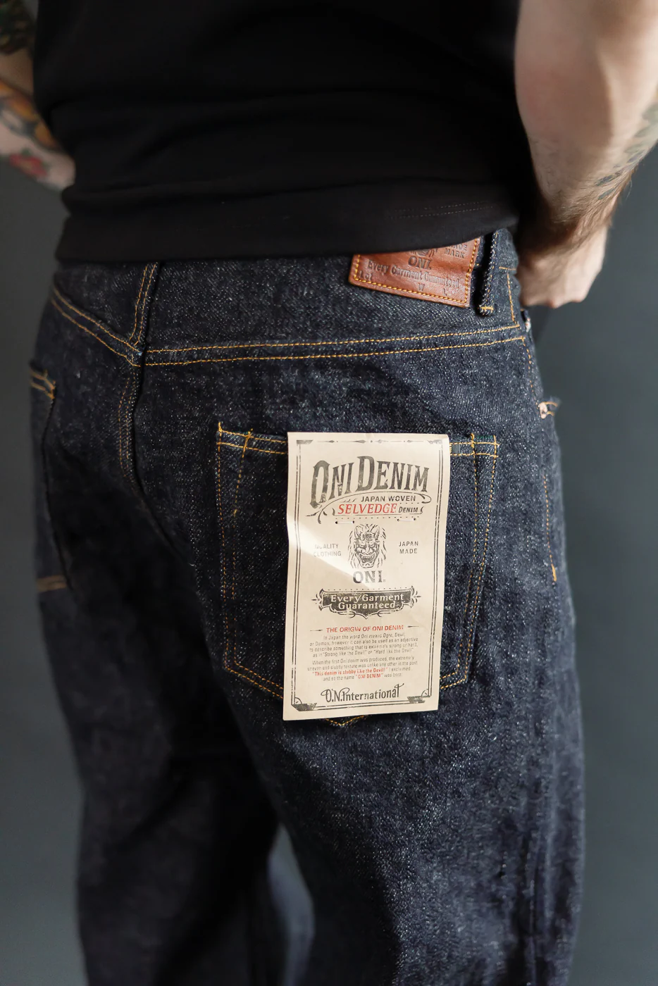 222-DIZR - 20oz "Dark Indigo Secret Denim" Selvedge Jeans - Super Wide Straight - Image 17