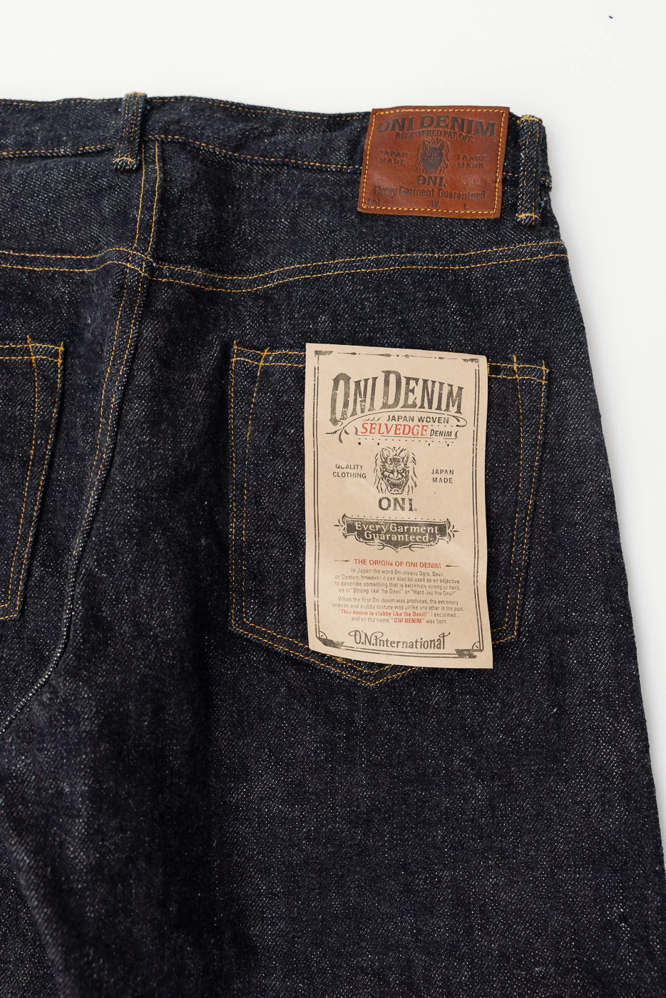 222-DIZR - 20oz "Dark Indigo Secret Denim" Selvedge Jeans - Super Wide Straight - Image 2