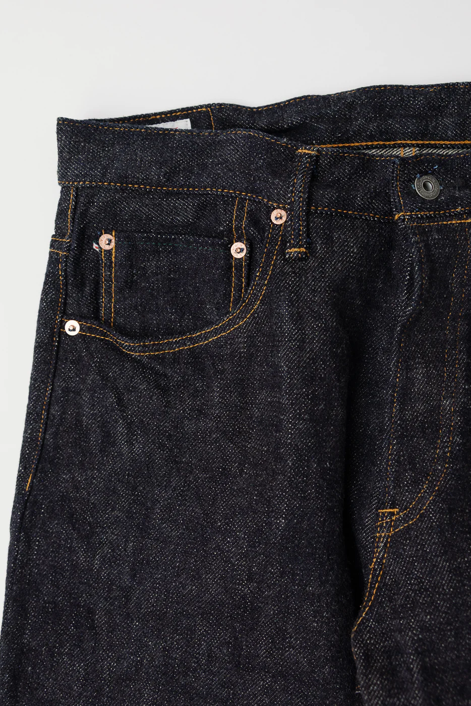 222-DIZR - 20oz "Dark Indigo Secret Denim" Selvedge Jeans - Super Wide Straight - Image 4