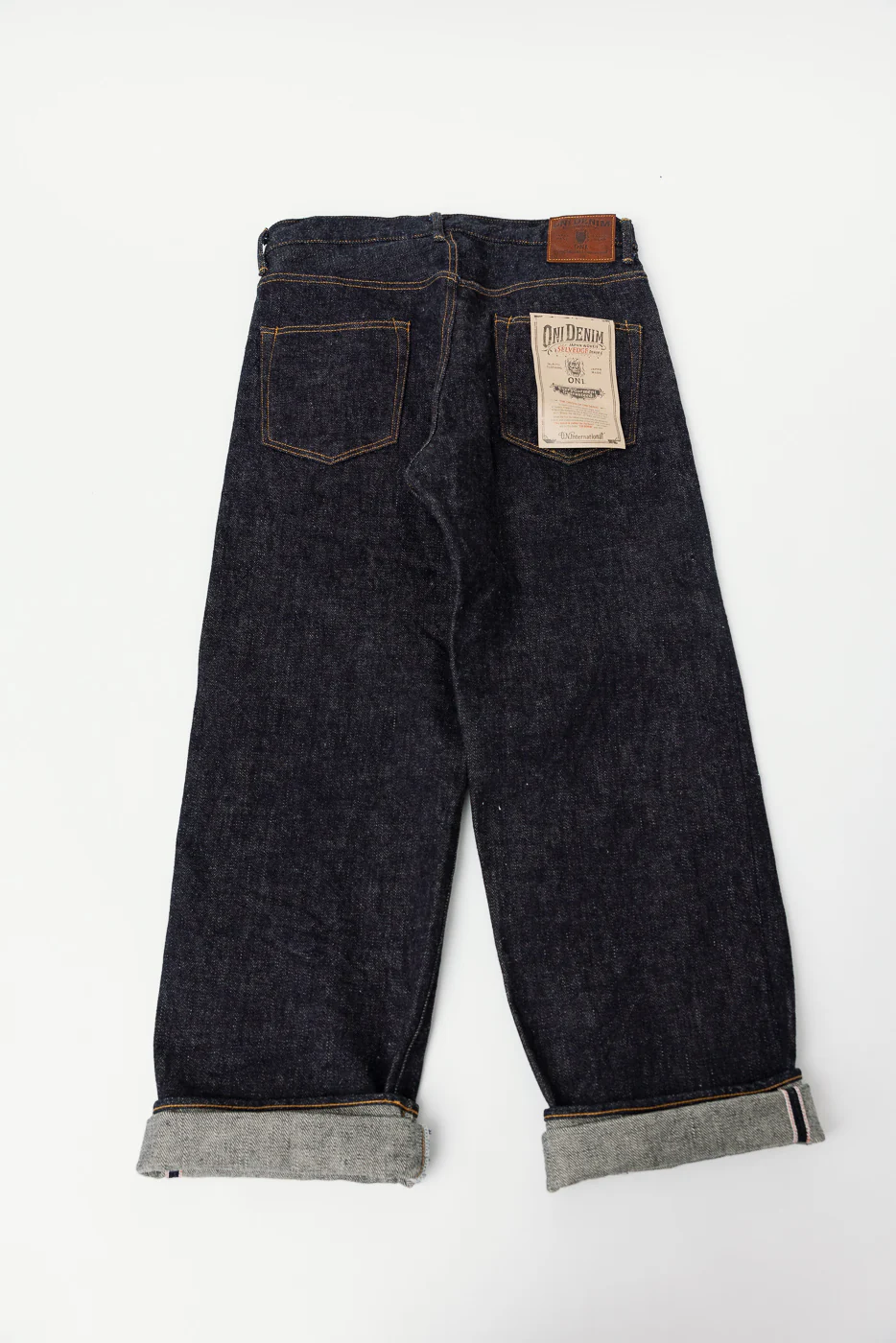 222-DIZR - 20oz "Dark Indigo Secret Denim" Selvedge Jeans - Super Wide Straight - Image 6