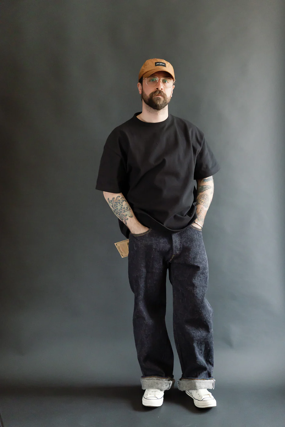 222-DIZR - 20oz "Dark Indigo Secret Denim" Selvedge Jeans - Super Wide Straight - Image 7