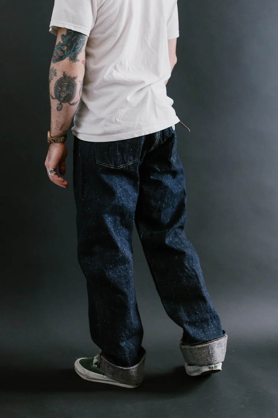 15oz Nep Yarn Cinch Back Indigo Selvedge Jeans - Heritage Fit - Image 15