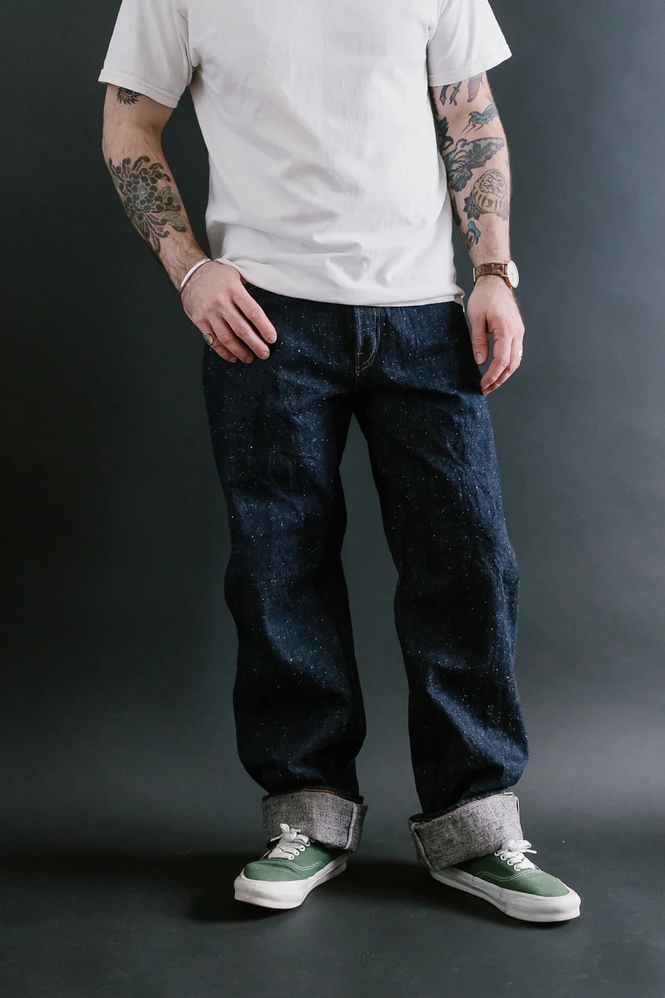 15oz Nep Yarn Cinch Back Indigo Selvedge Jeans - Heritage Fit - Image 17