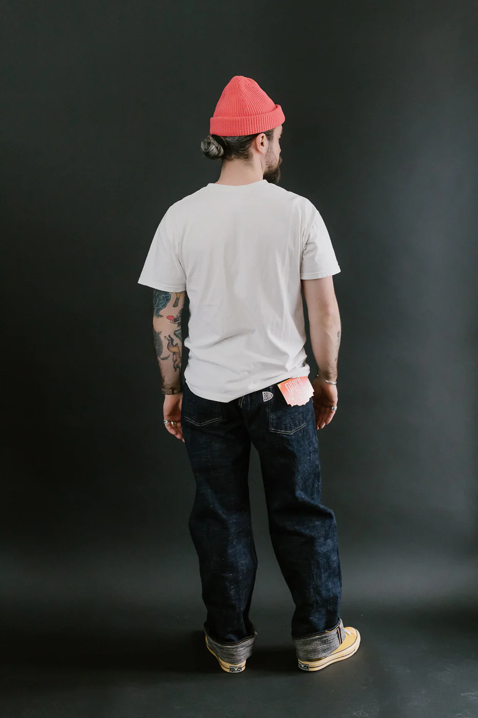 15oz Slub Yarn Indigo Cinch Back Selvedge Jeans - Heritage Fit - Image 10