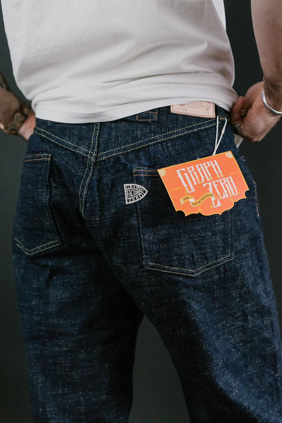 15oz Slub Yarn Indigo Cinch Back Selvedge Jeans - Heritage Fit - Image 21