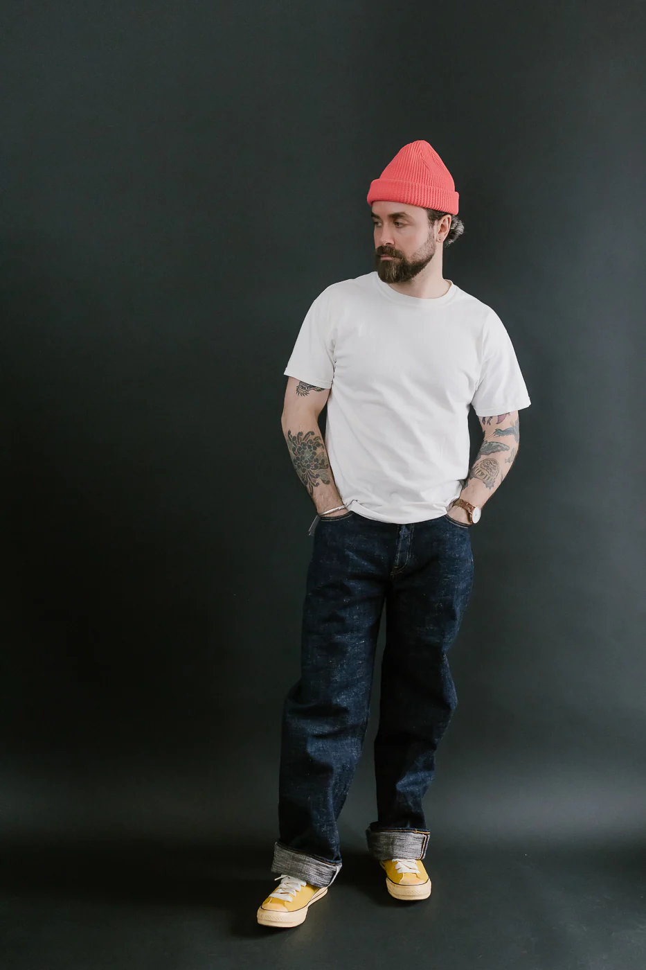 15oz Slub Yarn Indigo Cinch Back Selvedge Jeans - Heritage Fit - Image 8