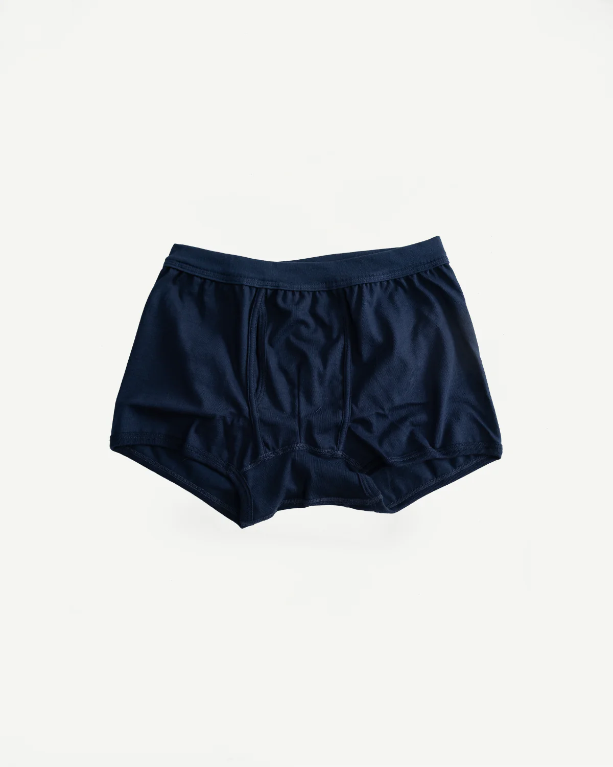 254.66 - Loopwheeled Boxer Brief - Ink Blue