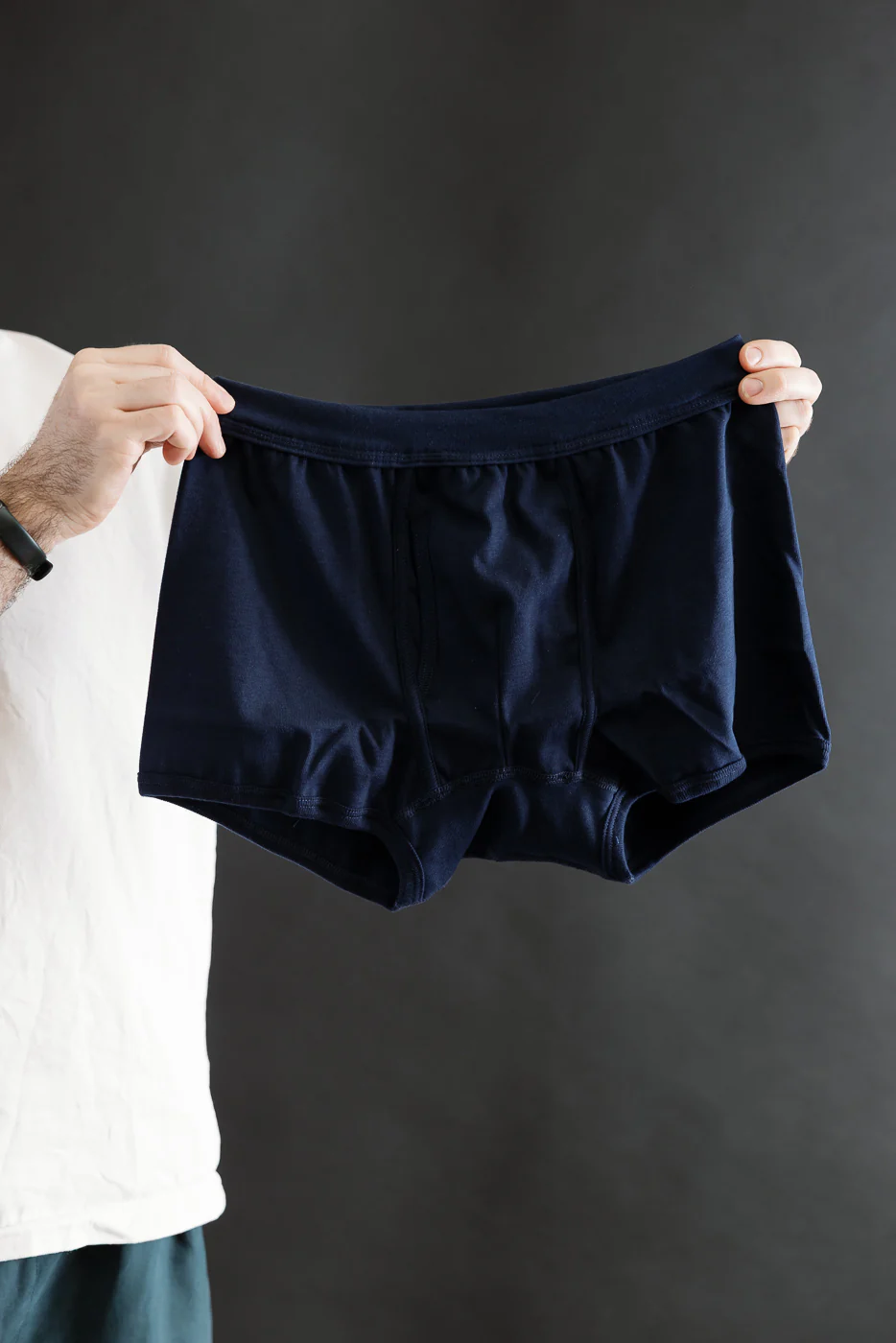 254.66 - Loopwheeled Boxer Brief - Ink Blue - Image 4