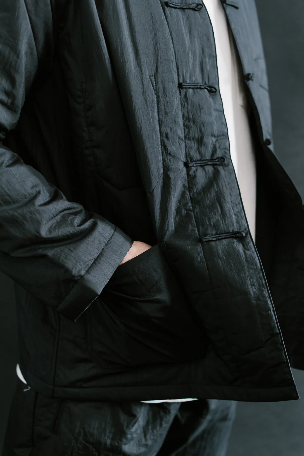 3109B-CTB - Post Chinois Crinkle Taffeta Thinsulate - Black - Image 23