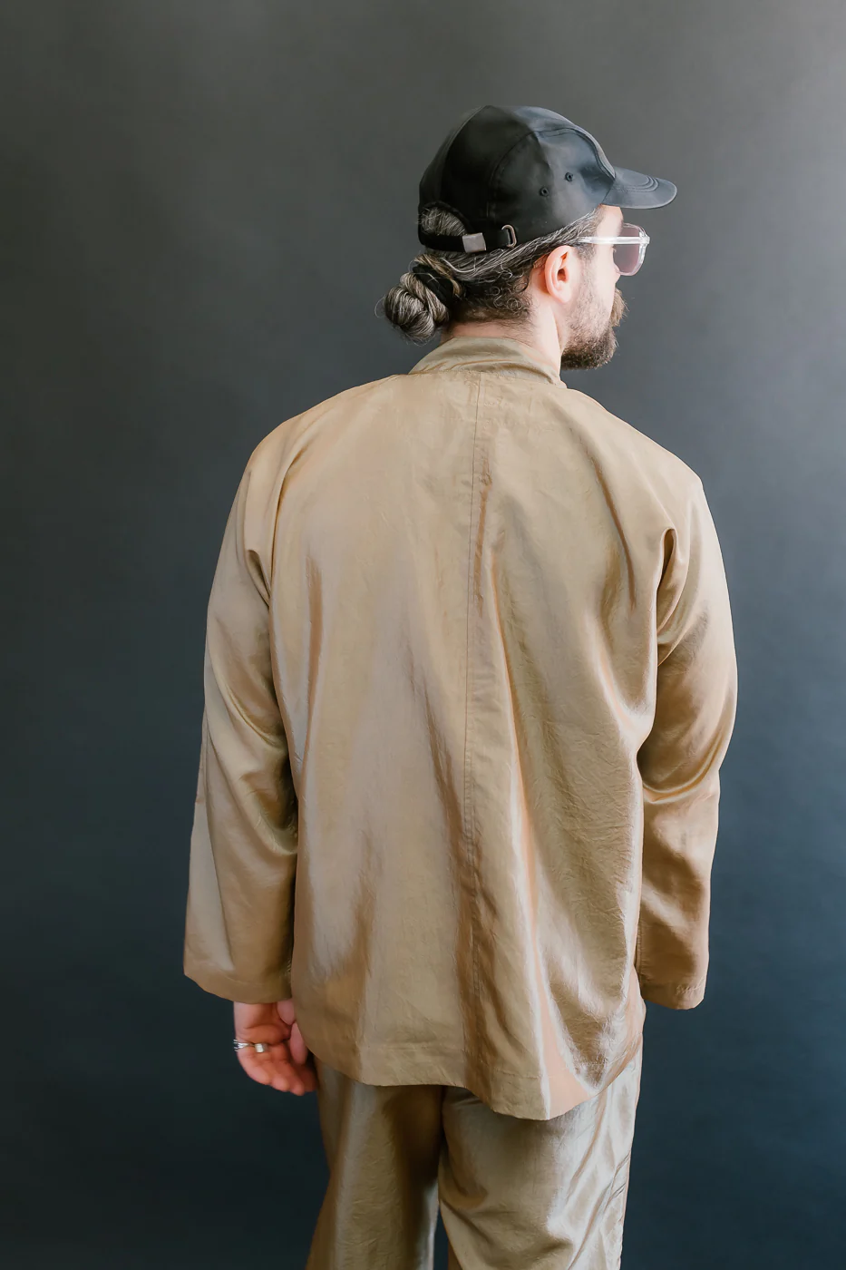 3117-MTK - Post Chinois De Luxe Metallic Taffeta - Khaki - Image 13