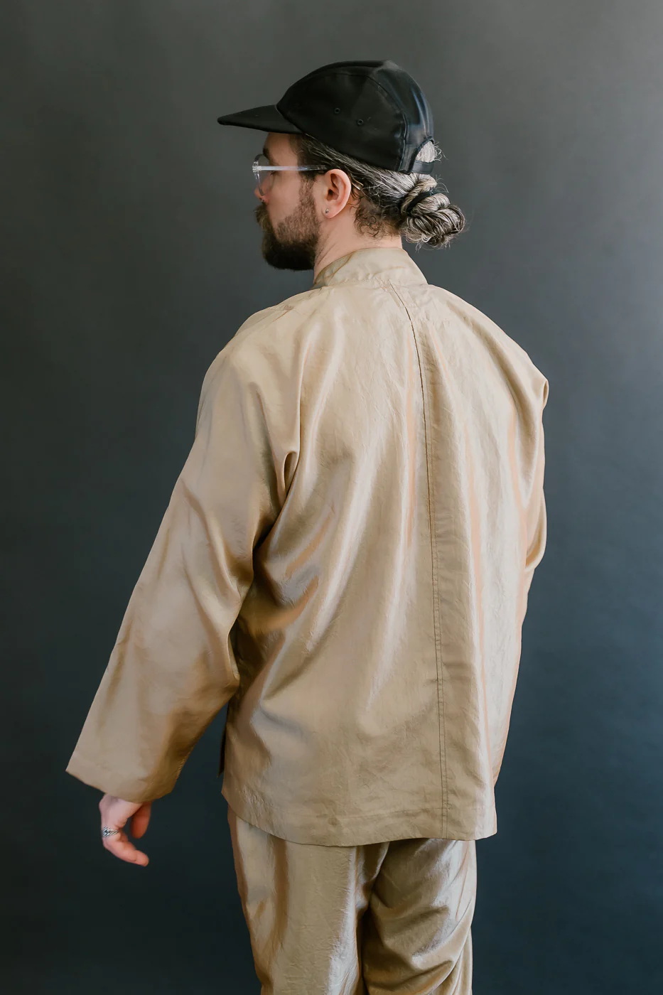 3117-MTK - Post Chinois De Luxe Metallic Taffeta - Khaki - Image 14