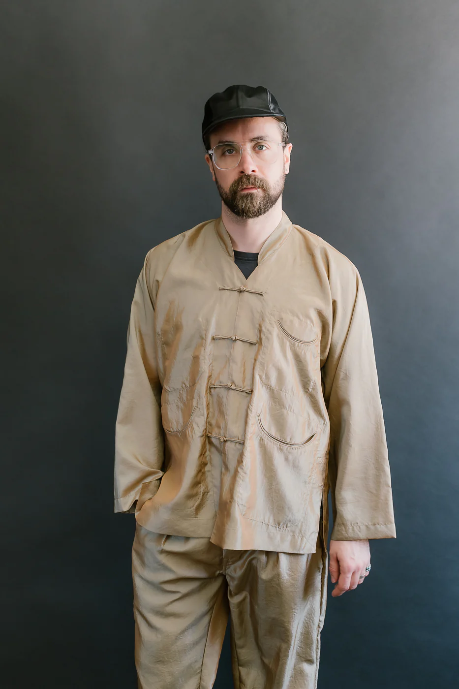3117-MTK - Post Chinois De Luxe Metallic Taffeta - Khaki - Image 16