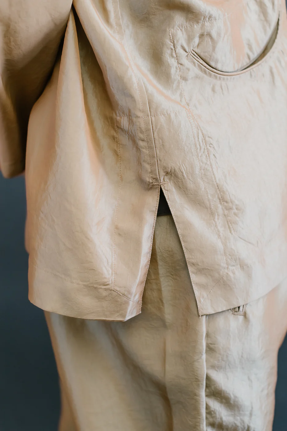 3117-MTK - Post Chinois De Luxe Metallic Taffeta - Khaki - Image 23