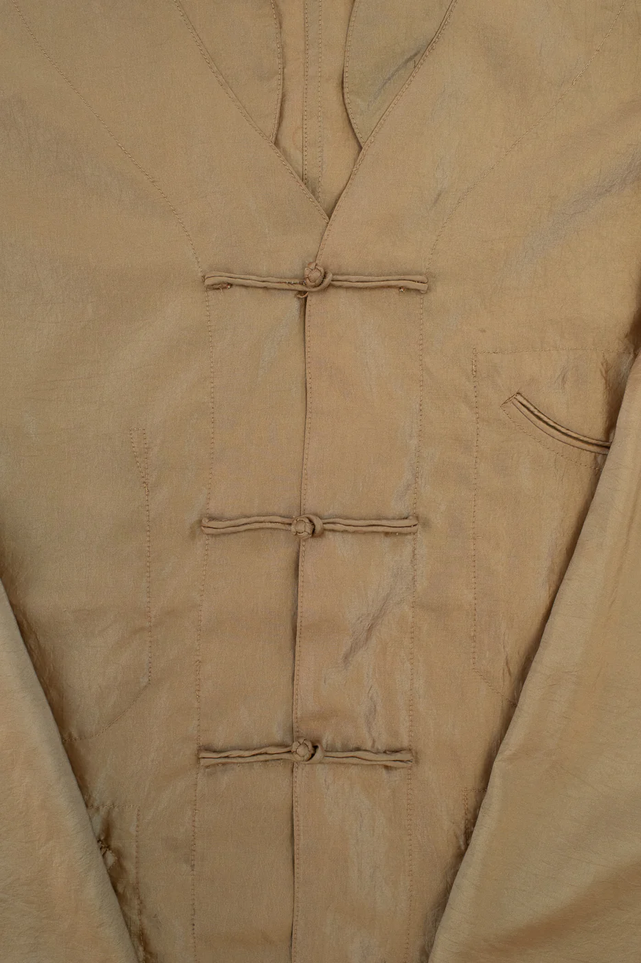 3117-MTK - Post Chinois De Luxe Metallic Taffeta - Khaki - Image 3