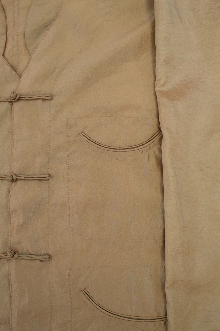 3117-MTK - Post Chinois De Luxe Metallic Taffeta - Khaki - Image 4
