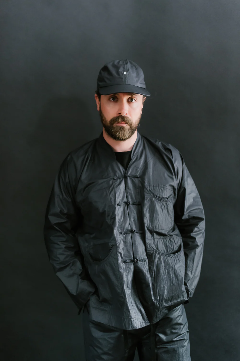 3117-WTB - Post Chinois De Luxe Waxy Taffeta - Black - Image 10