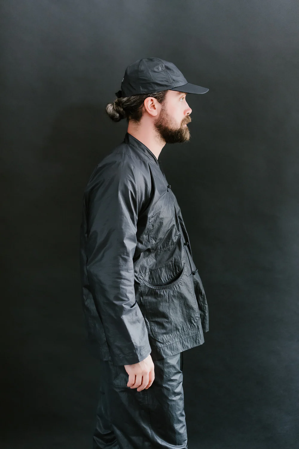 3117-WTB - Post Chinois De Luxe Waxy Taffeta - Black - Image 15