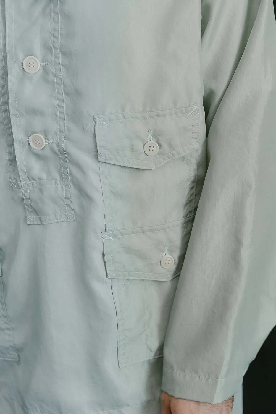 3127-MTG - Town & Country Parka Metallic Taffeta - Green - Image 22