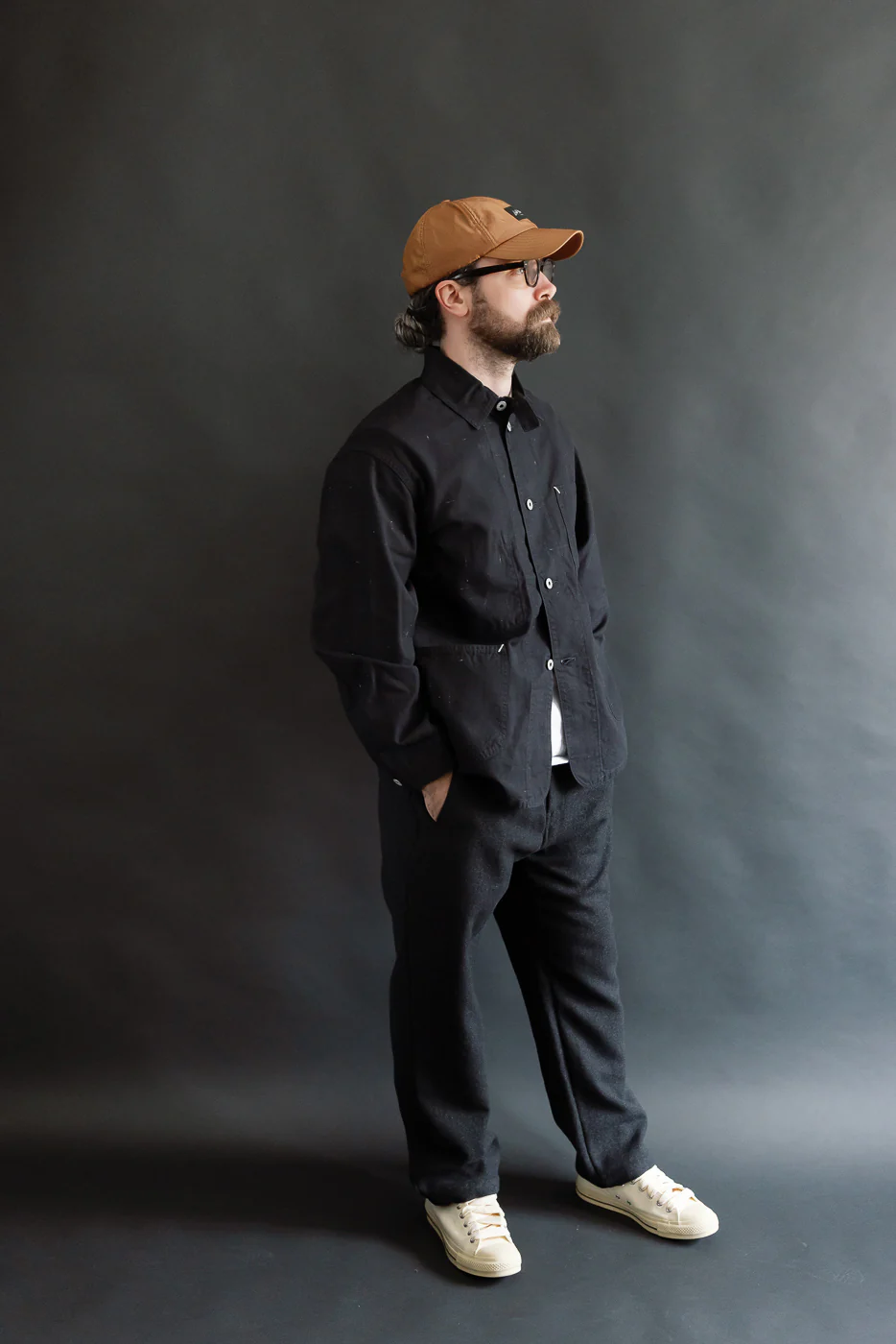 3133-NT - Post 46 Coverall Nep Twill - Black - Image 7