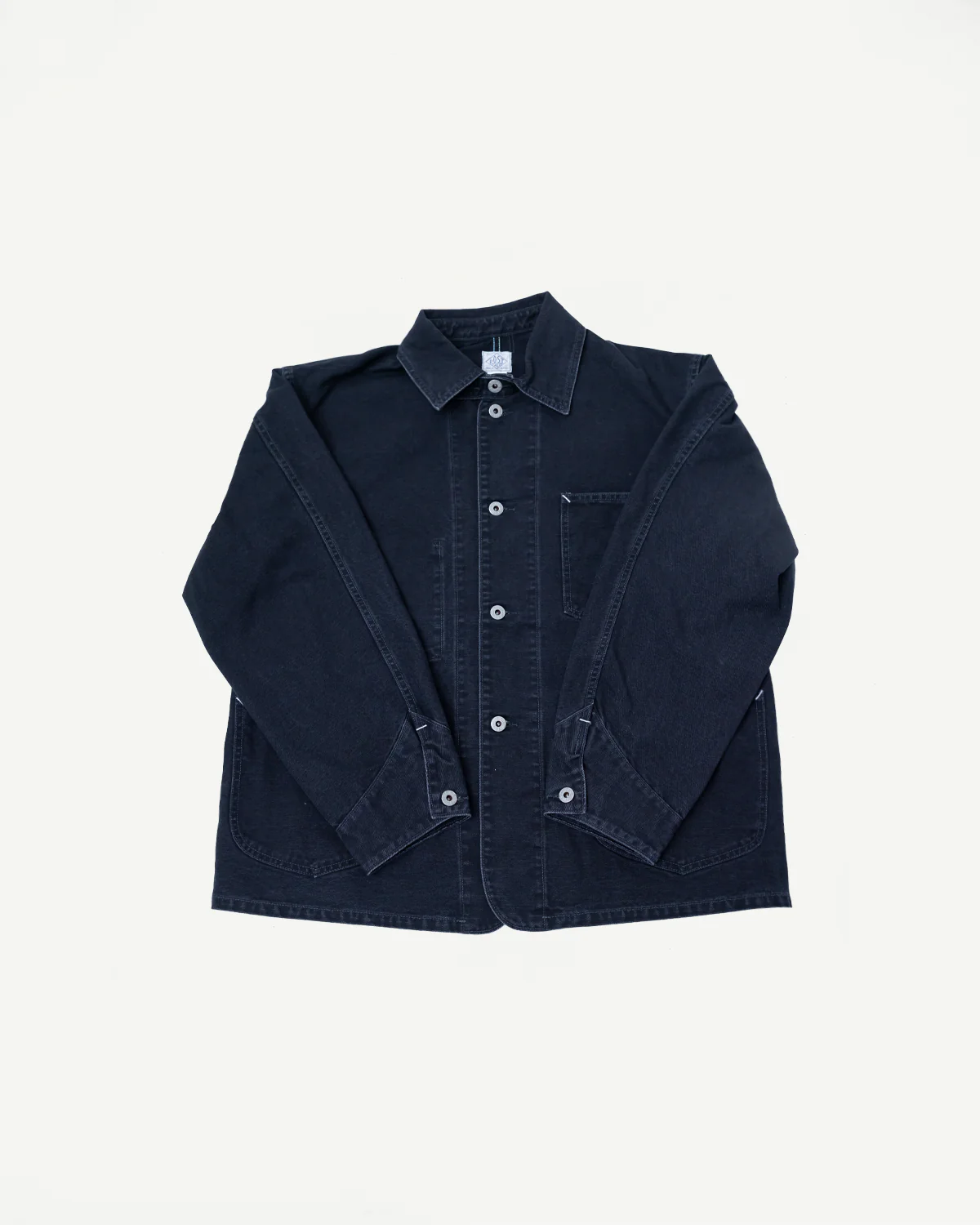 3133-PCB - Post 46 Coverall Pigment Dyed Canvas - Washed Black