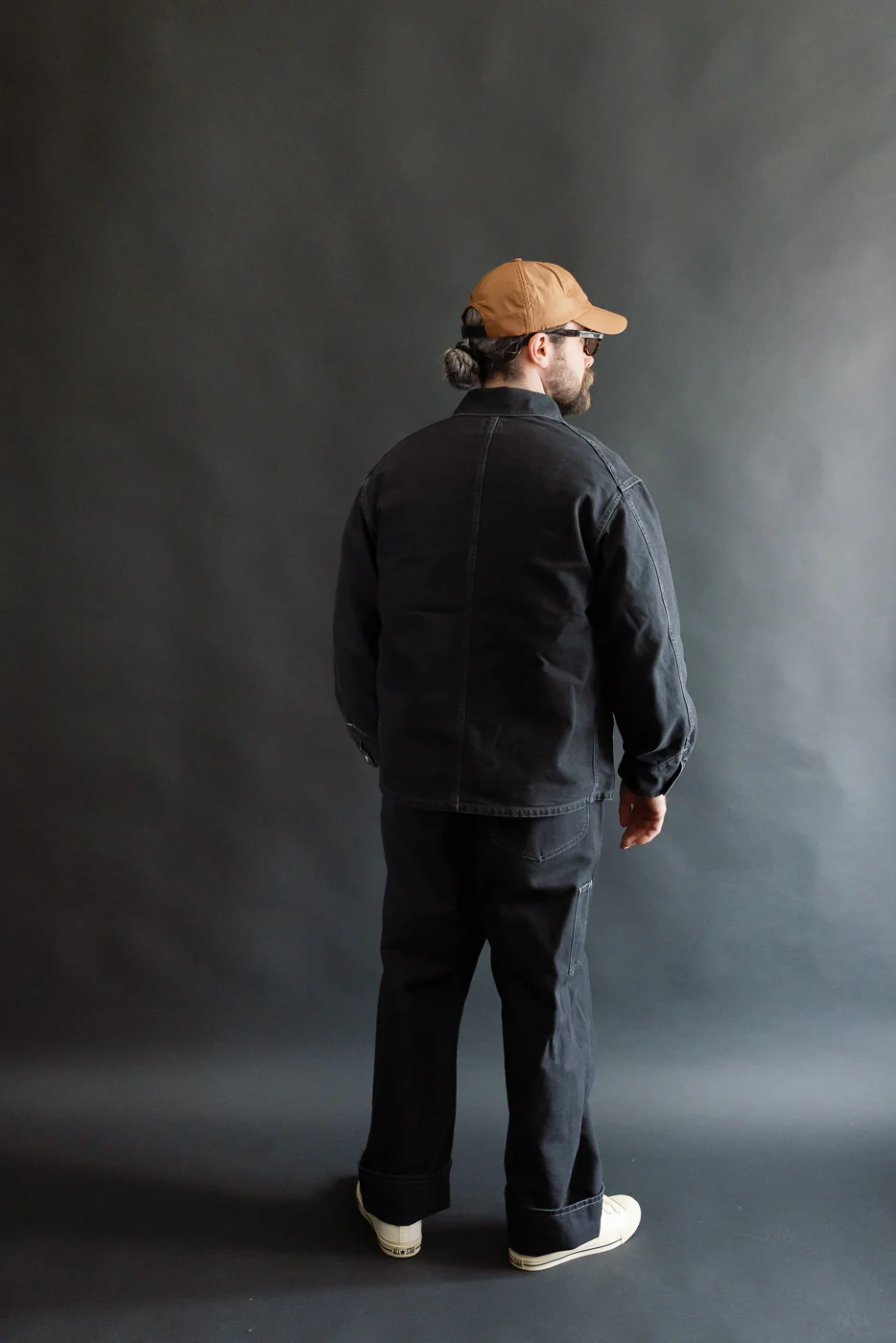 3133-PCB - Post 46 Coverall Pigment Dyed Canvas - Washed Black - Image 8