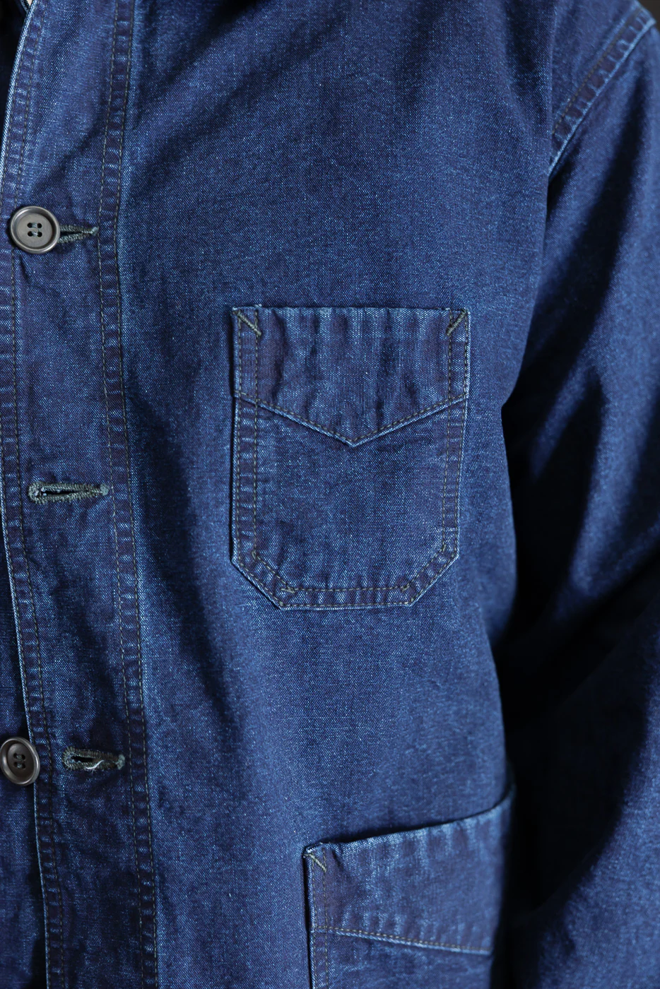 3135-VIC - Post Chinois Travail 2 Vintage Canvas - Deep Washed Indigo - Image 16