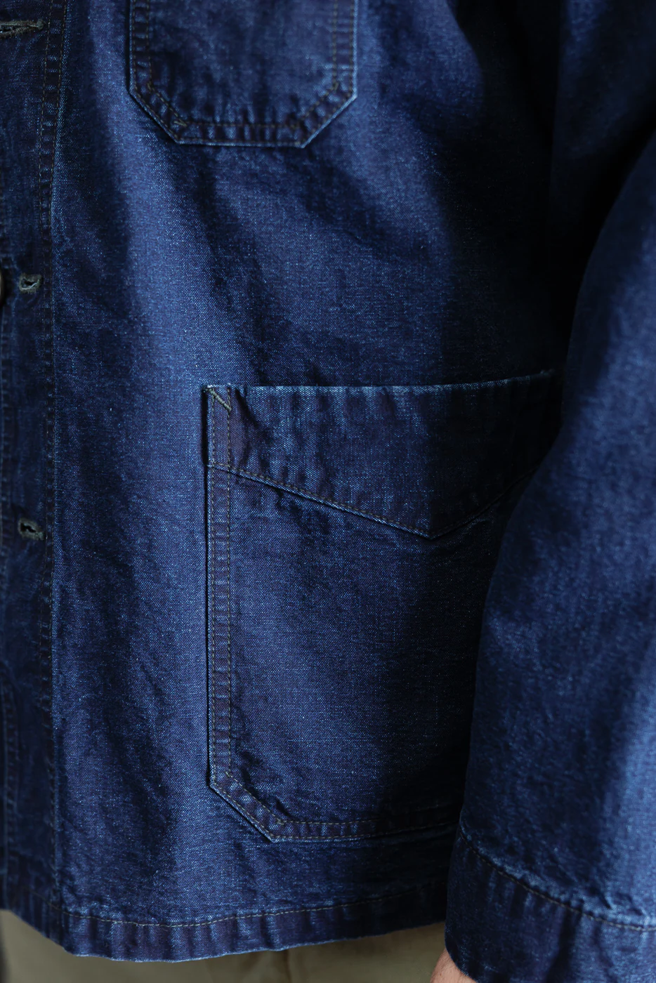 3135-VIC - Post Chinois Travail 2 Vintage Canvas - Deep Washed Indigo - Image 17