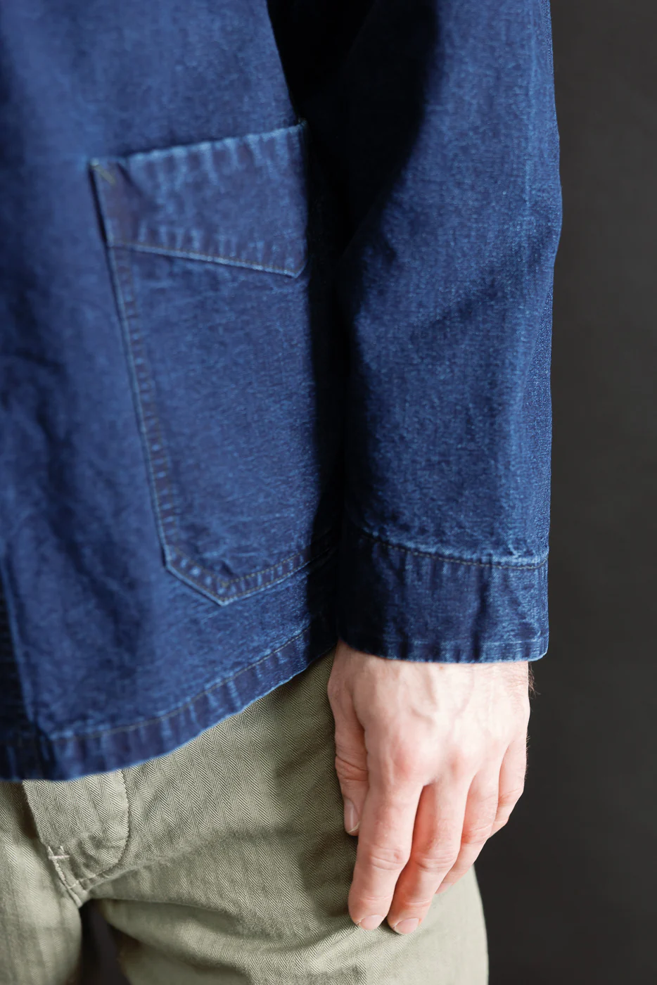3135-VIC - Post Chinois Travail 2 Vintage Canvas - Deep Washed Indigo - Image 18