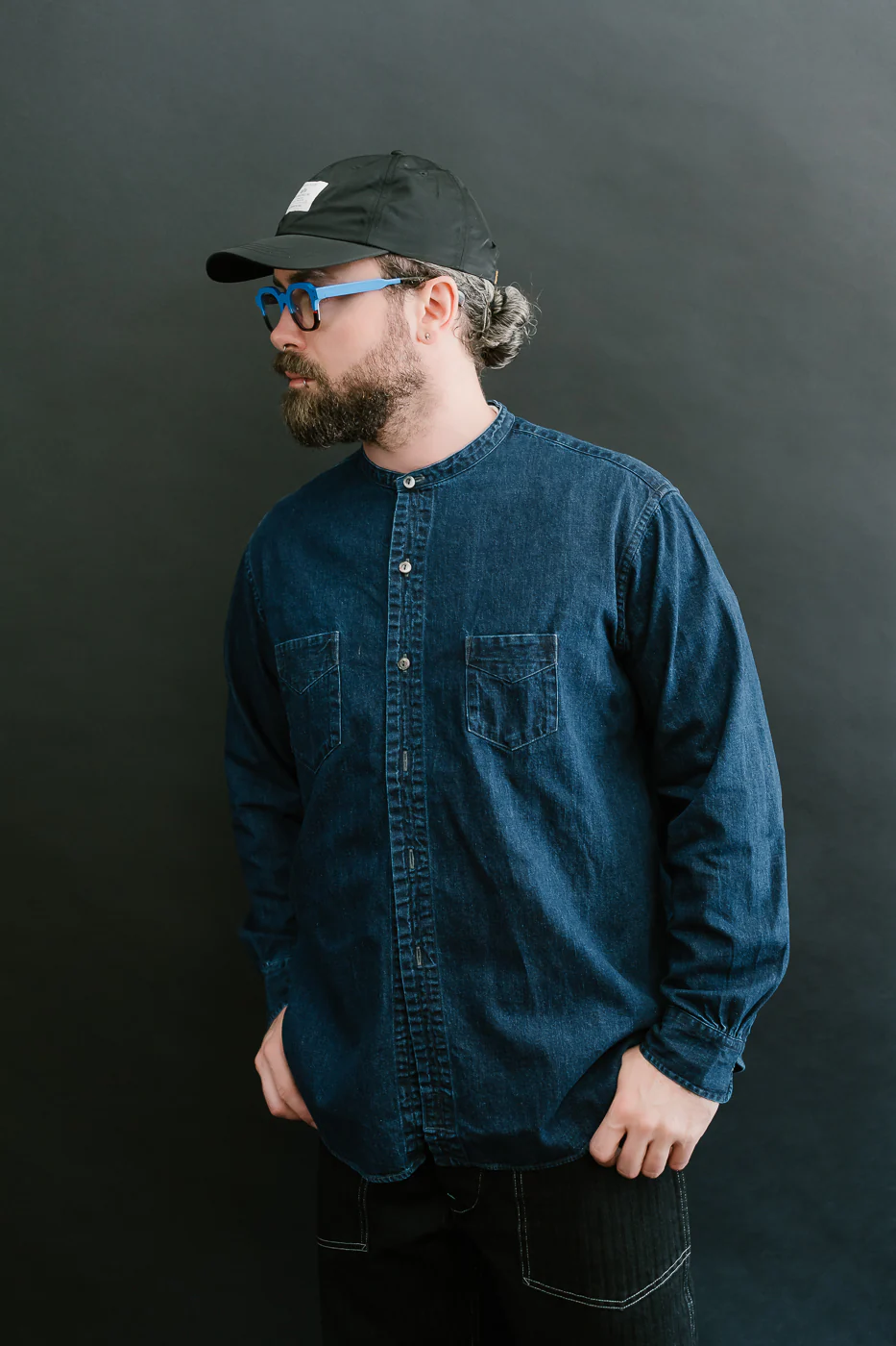 3220B-8DW - Neutra 5 Band Chambray - Deep Indigo - Image 10