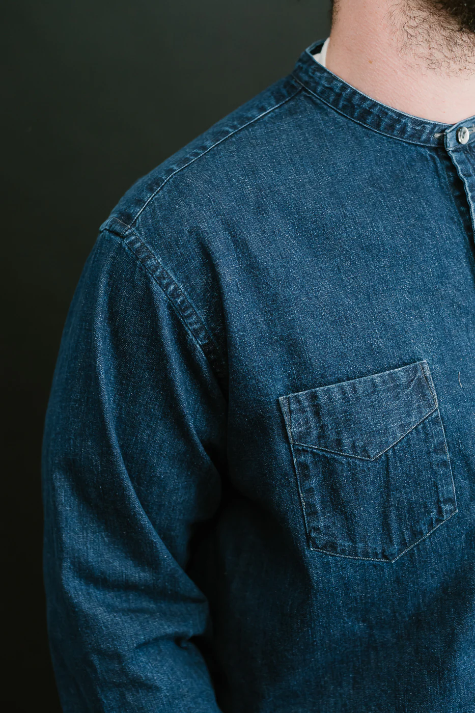 3220B-8DW - Neutra 5 Band Chambray - Deep Indigo - Image 17