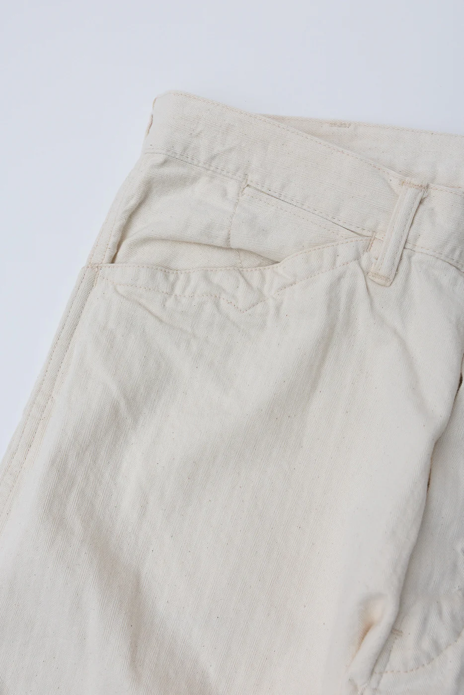 3327-MH4 - Sweetbear Band Top Mini HBT - Natural - Image 3