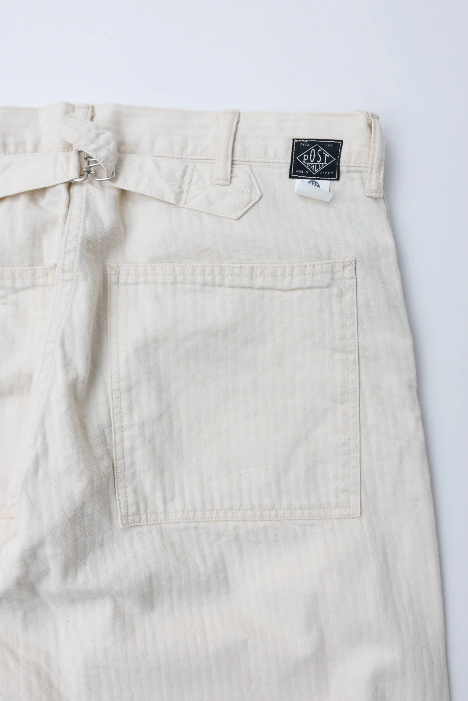3327-MH4 - Sweetbear Band Top Mini HBT - Natural - Image 6