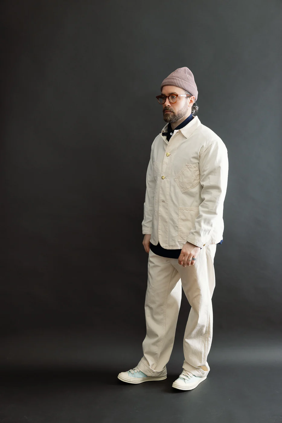 3327-MH4 - Sweetbear Band Top Mini HBT - Natural - Image 9