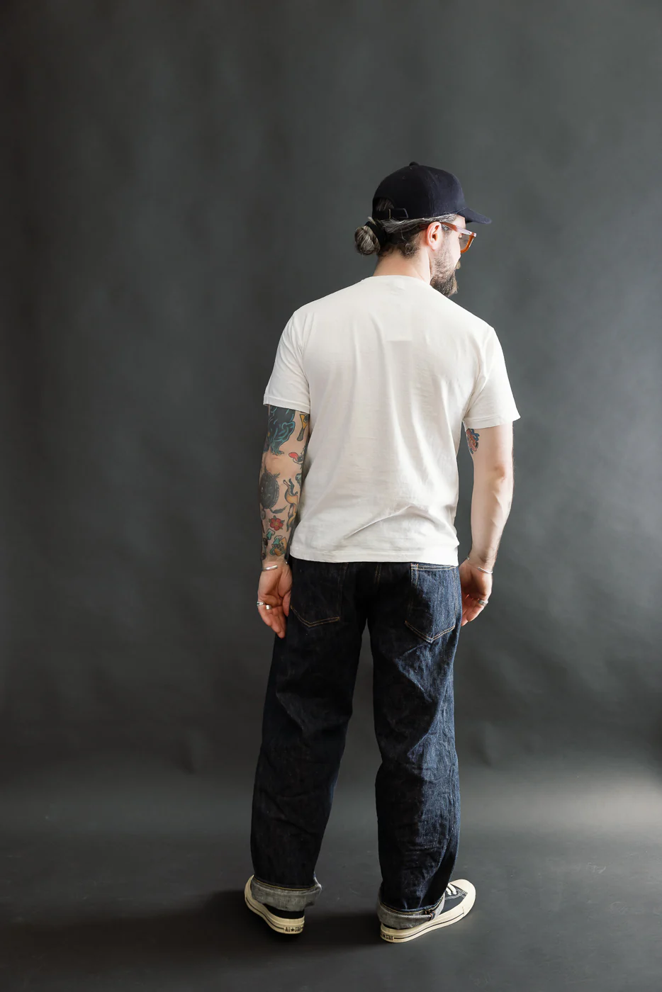 5.4oz - Raffy Tenjiku Printed T-Shirt "The Pet Rock" - Off White - Image 7