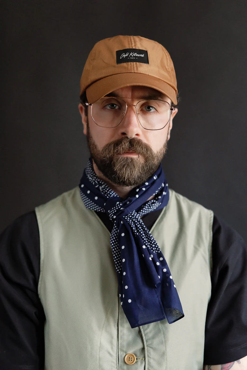 5001-NVY - Bandana Scarf Original 1993 Design - Navy - Image 5