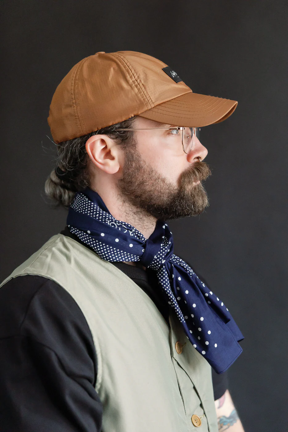 5001-NVY - Bandana Scarf Original 1993 Design - Navy - Image 6