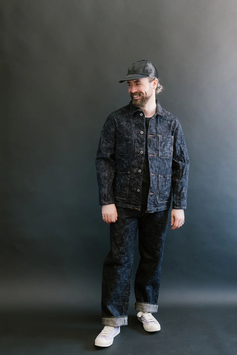 595-KA - 17oz "Kasuri" Slub Selvedge Denim - Retro Loose Straight - Image 7