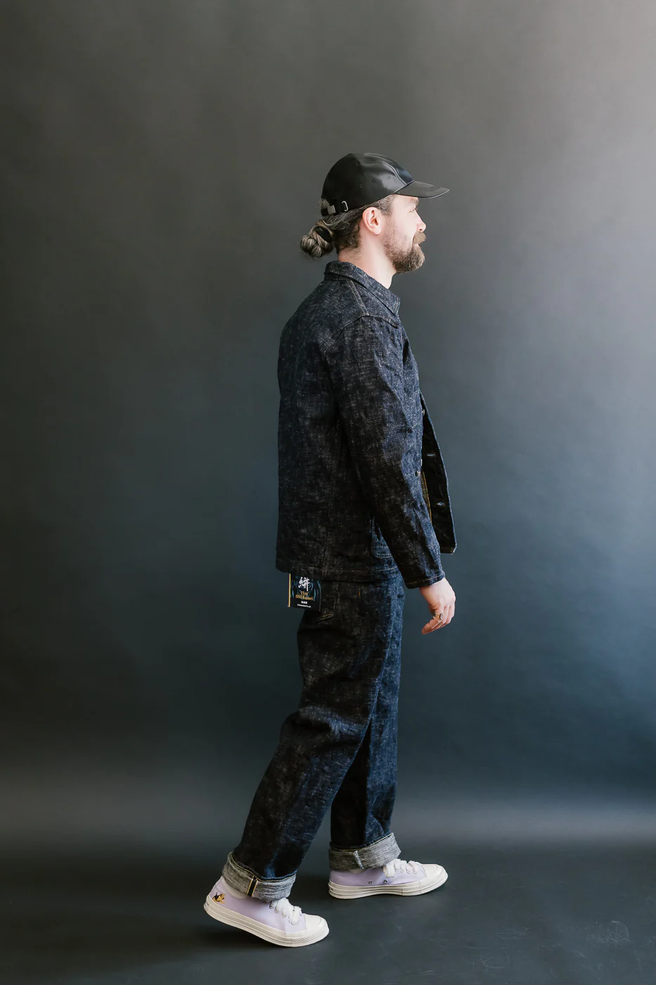 595-KA - 17oz "Kasuri" Slub Selvedge Denim - Retro Loose Straight - Image 9