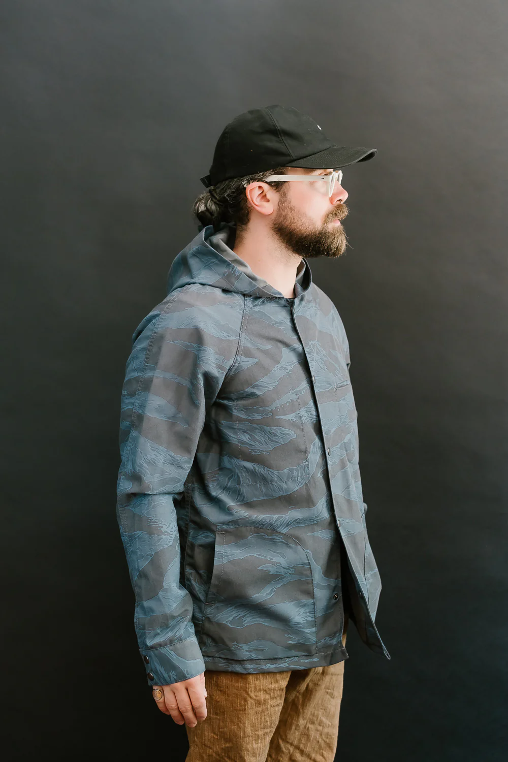 5oz Hooded Supply Jacket - Blue Tiger Camo - Image 12