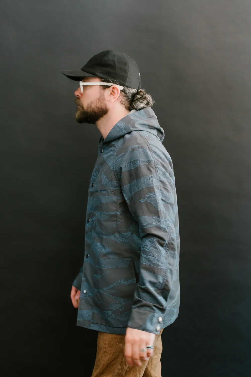 5oz Hooded Supply Jacket - Blue Tiger Camo - Image 15