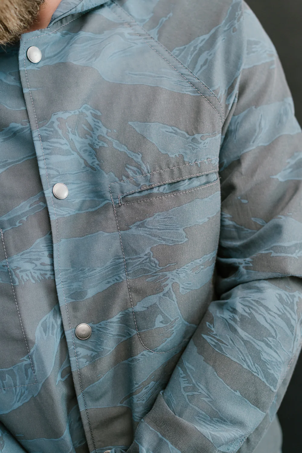 5oz Hooded Supply Jacket - Blue Tiger Camo - Image 17