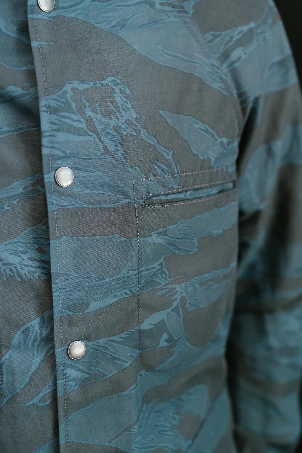 5oz Hooded Supply Jacket - Blue Tiger Camo - Image 20