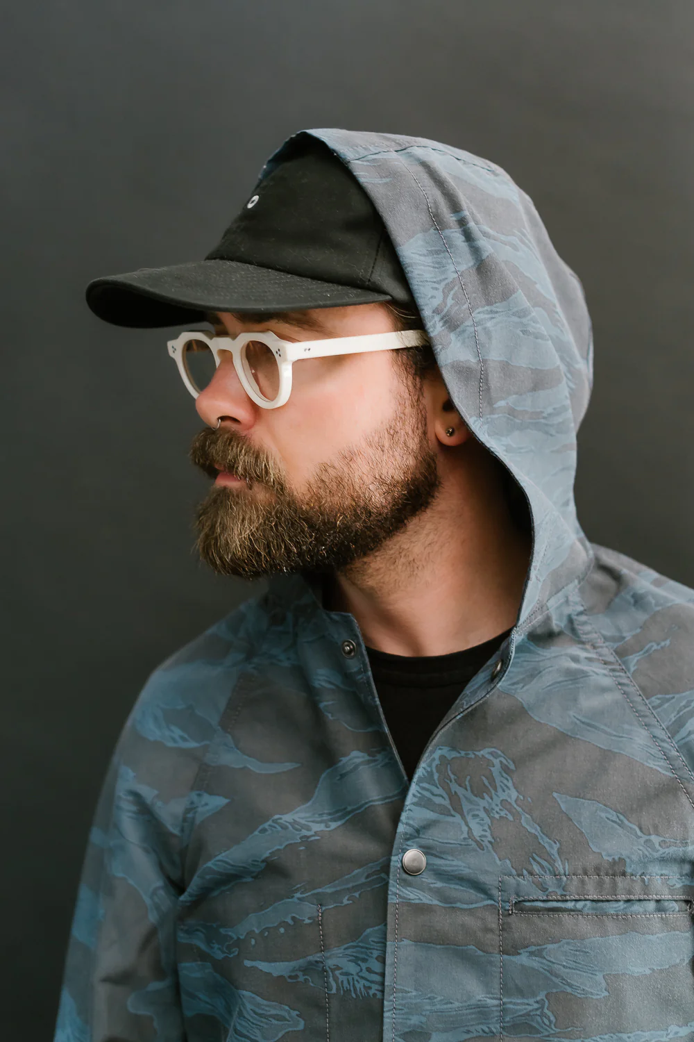 5oz Hooded Supply Jacket - Blue Tiger Camo - Image 24