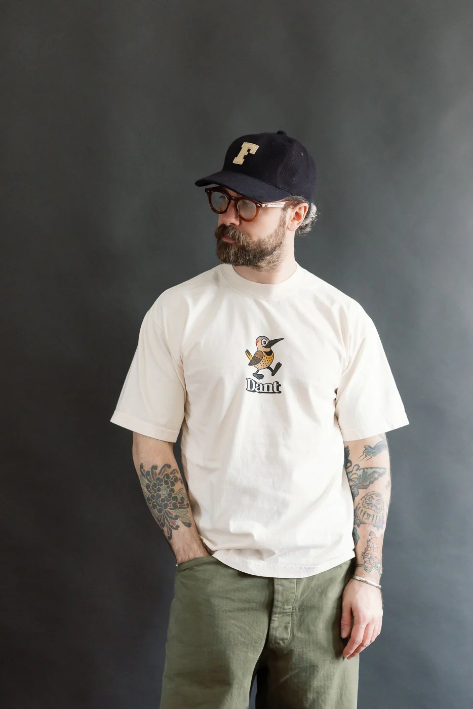 6.5oz - Dant "Northern Flicker" T-Shirt - Ecru - Image 11