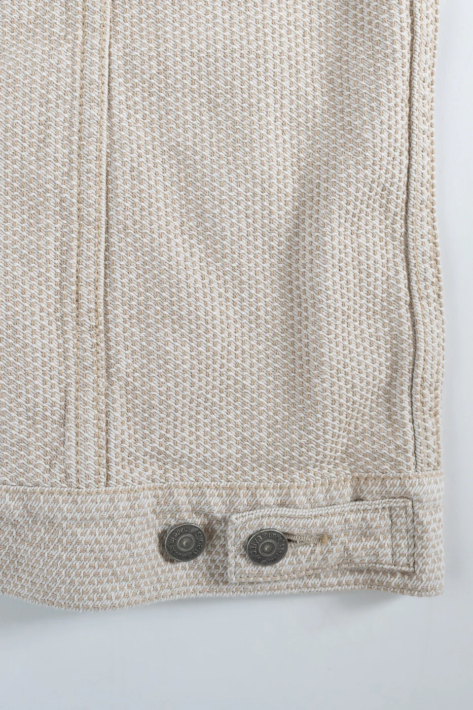 6220-IV - Sashiko Type II Jacket - Ivory x Beige - Image 7